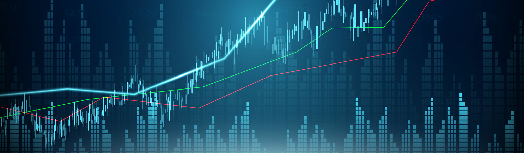 Stock Market, Economic Graph With Diagrams, Business And Financi